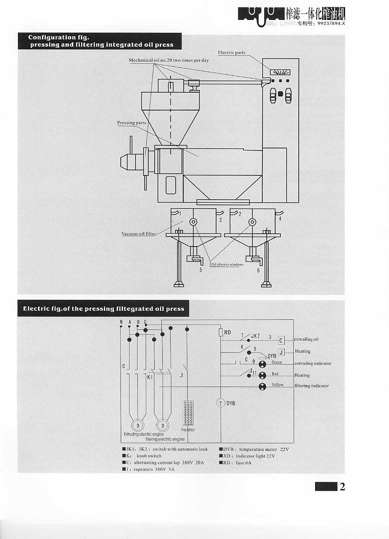 雙象6YL-100A全自動榨油機詳細(xì)介紹